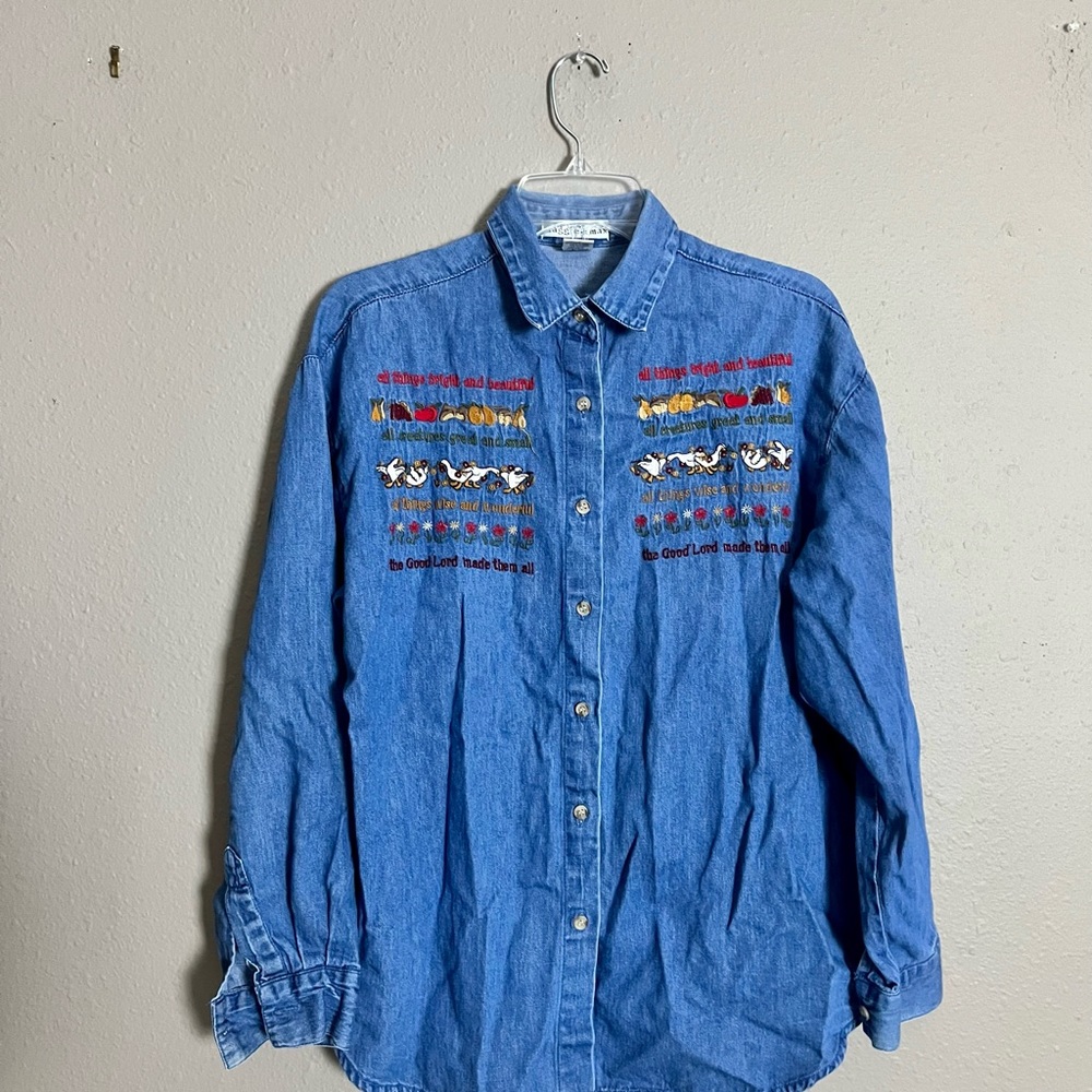 Vintage Maggie & Max Denim Shirt - Picture 3 of 5